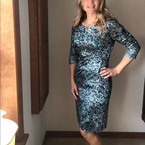 TAHARI lace dress size 8